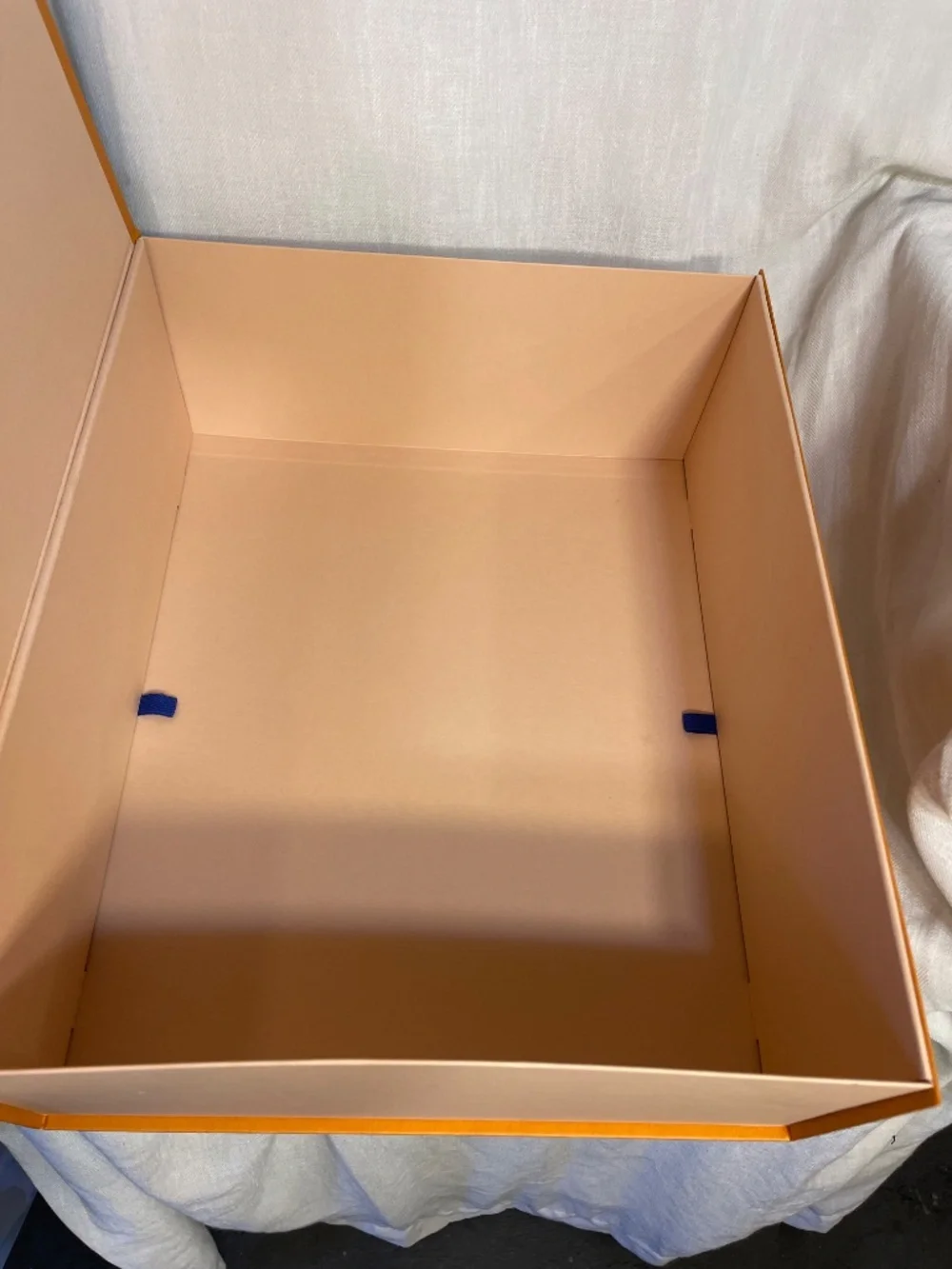 Louis Vuitton Orange Box with Black Logo